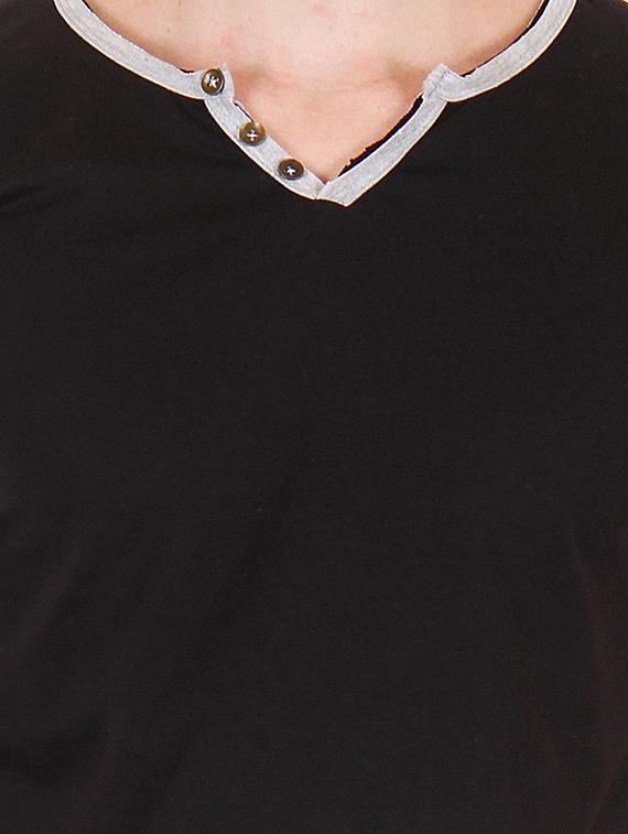 black cotton tshirt - 13368710 - Zoom Image - 4