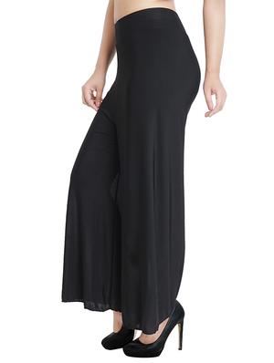 black nylon palazzos - 13368953 - Standard Image - 2