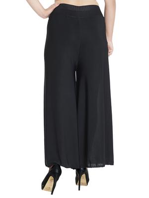black nylon palazzos - 13368953 - Standard Image - 3