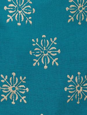 blue cotton flared kurta - 13371908 - Standard Image - 5