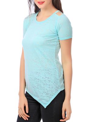 solid green cotton top - 13372203 - Standard Image - 2