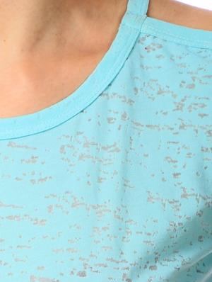 solid green cotton top - 13372203 - Standard Image - 4