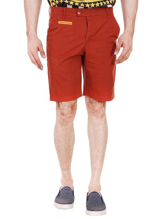 red cotton shorts - 13376066 - Zoom Image - 1