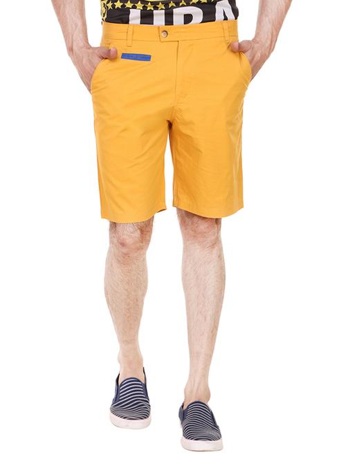 yellow cotton shorts - 13376068 - Standard Image - 1