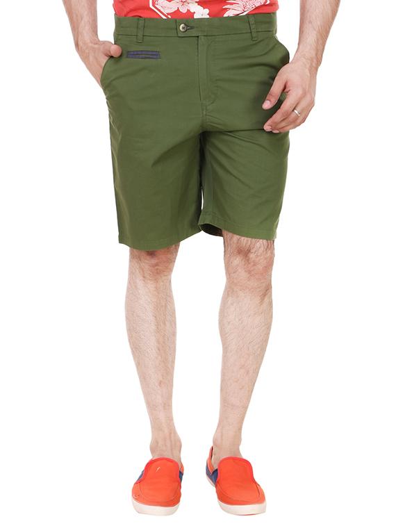 green cotton shorts - 13376069 - Zoom Image - 1