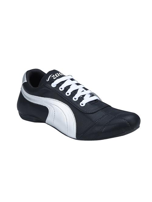 black leatherette lace up shoe - 13377324 - Standard Image - 1