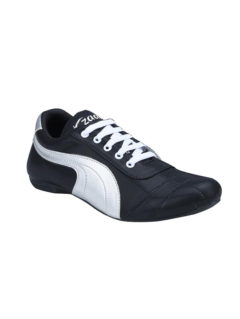 black leatherette lace up shoe - 13377324 - Zoom Image - 1