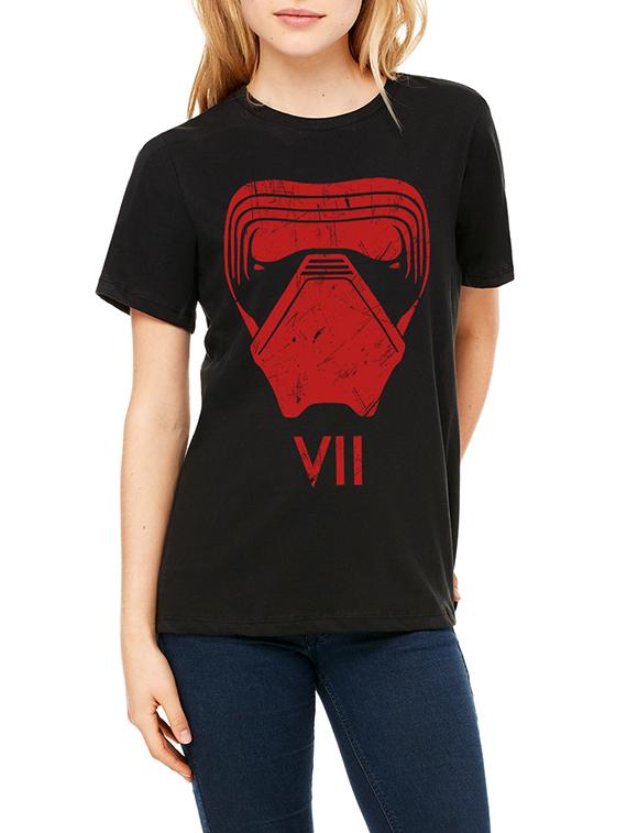 black printed cotton straight tee - 13382505 - Zoom Image - 1