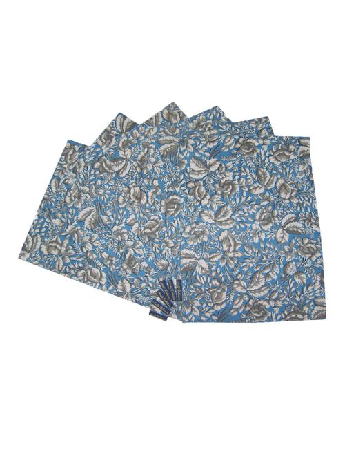 floral printed set of 6 cotton table mat - 13382828 - Standard Image - 1