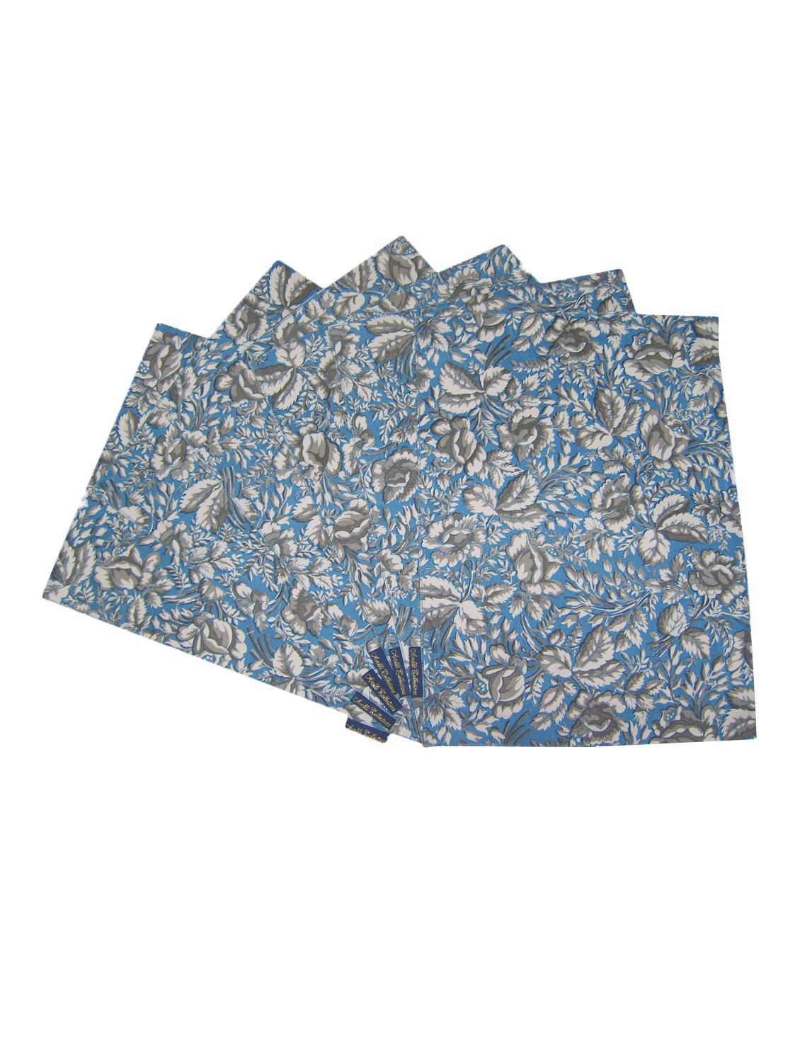 floral printed set of 6 cotton table mat - 13382828 - Zoom Image - 1