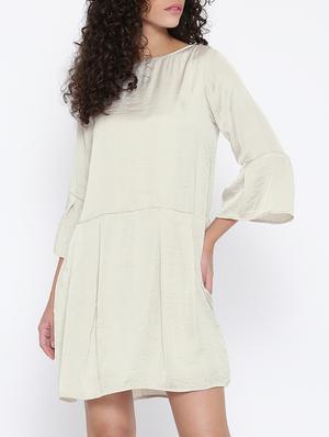 solid cream dress - 13384076 - Standard Image - 2