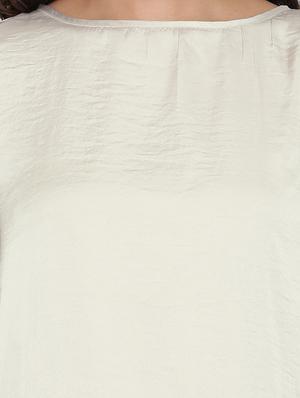 solid cream dress - 13384076 - Standard Image - 5