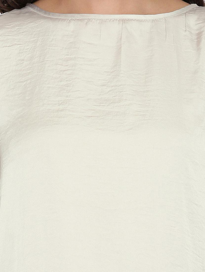 solid cream dress - 13384076 - Zoom Image - 5