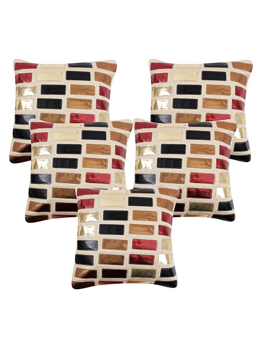 kingly polyester set of 5 cushion cover - 13385036 - Zoom Image - 1