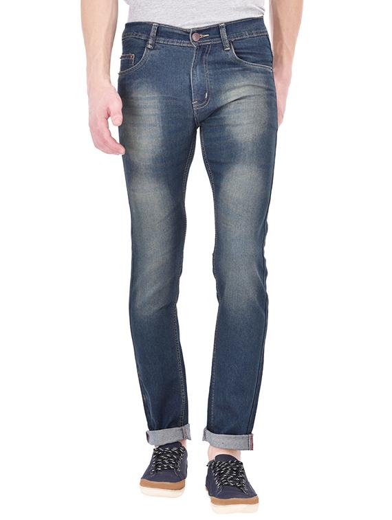 blue denim heavy washed jeans - 13386438 - Zoom Image - 1