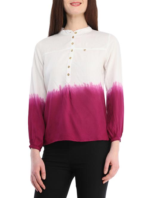 white viscose regular top - 13386714 - Standard Image - 1