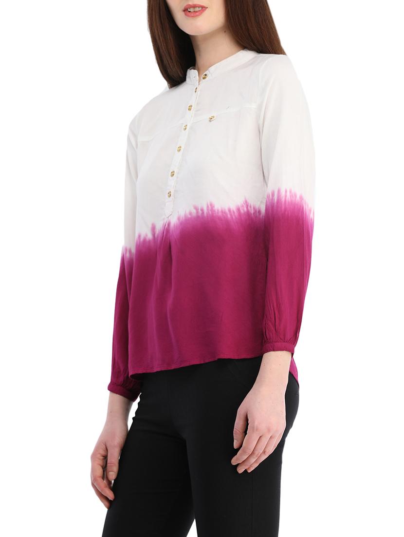 white viscose regular top - 13386714 - Zoom Image - 2