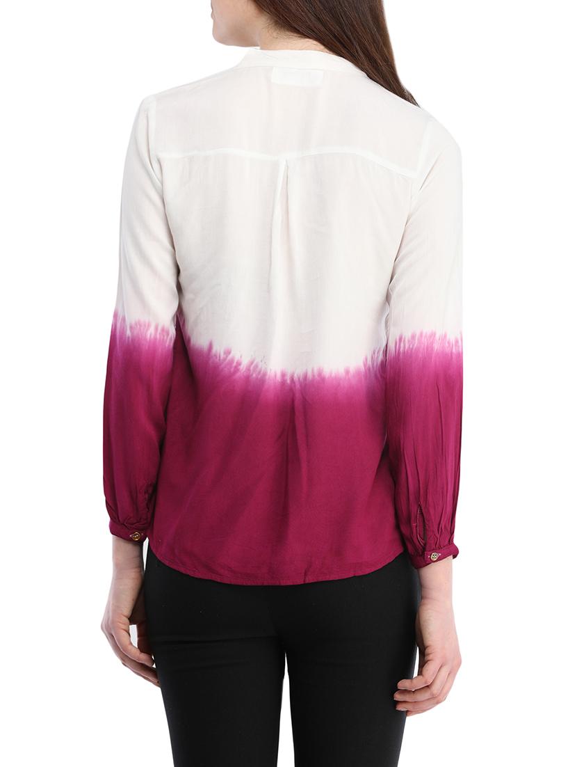 white viscose regular top - 13386714 - Zoom Image - 3