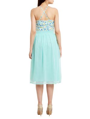 light blue georgette dress - 13388094 - Standard Image - 3