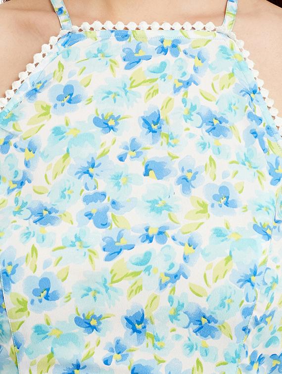 light blue georgette dress - 13388094 - Zoom Image - 4