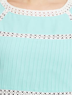 lace insert pin tucks detail top - 13388111 - Standard Image - 4