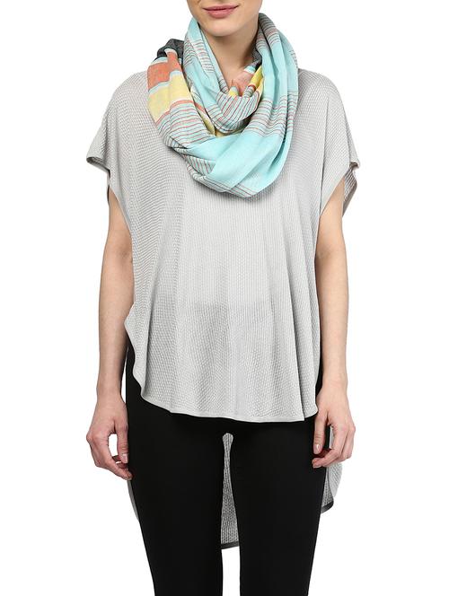 color block viscose stole - 13389438 - Very Small Image - 1