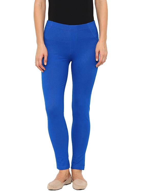 solid blue denim jegging - 13389784 - Zoom Image - 1