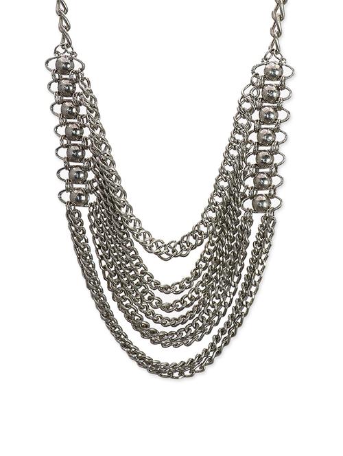 Lass Vogue Glitzy silver necklace - 13393463 -  Standard Image - 0