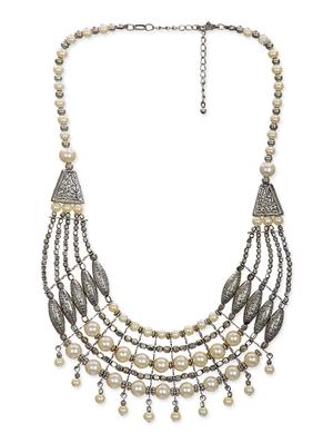 Lass Vogue Silver collar necklace - 13393479 - Standard Image - 2