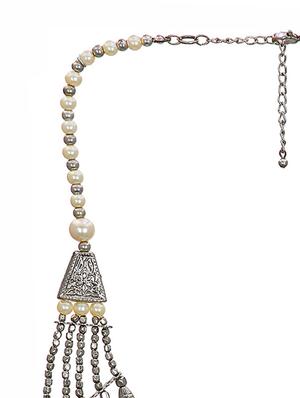 Lass Vogue Silver collar necklace - 13393479 - Standard Image - 3