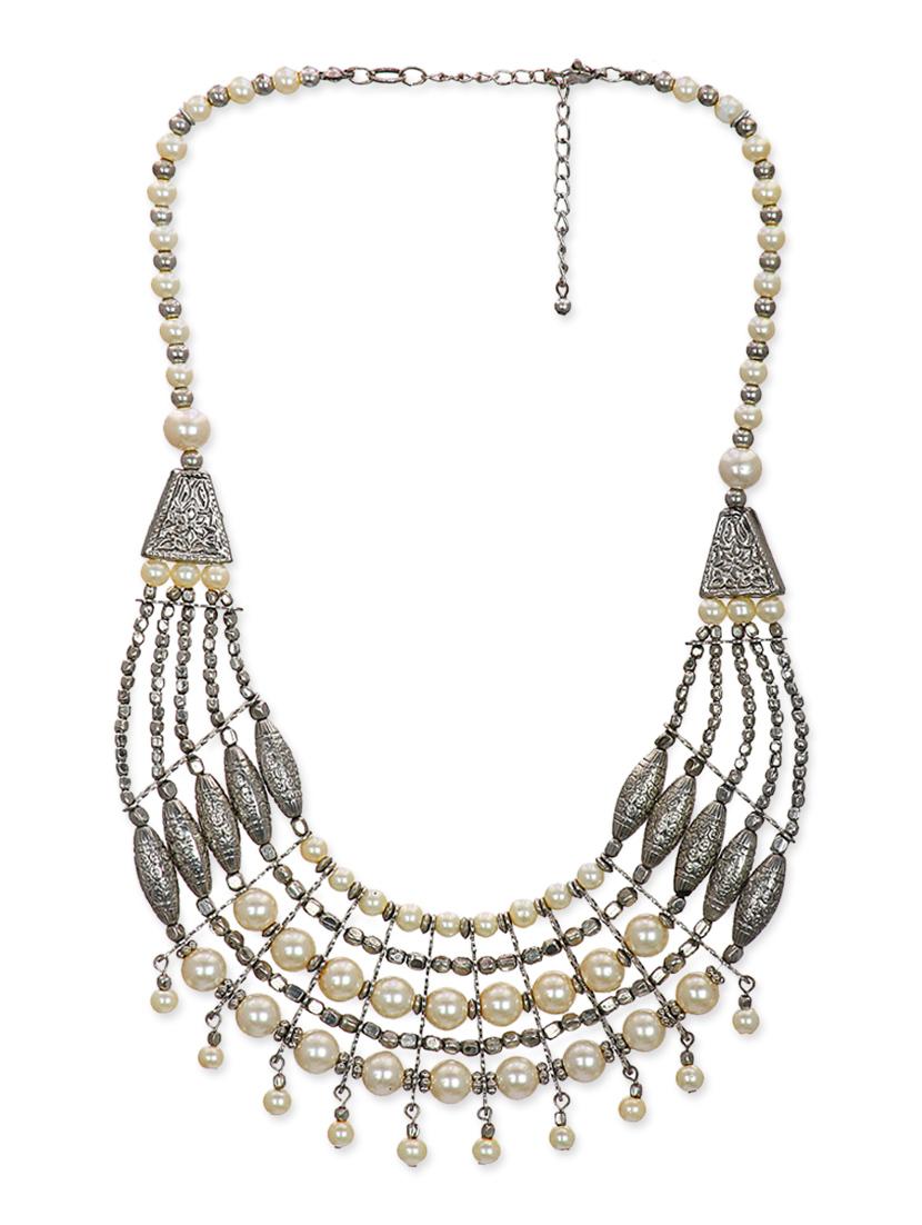 Lass Vogue Silver collar necklace - 13393479 - Zoom Image - 2
