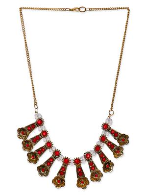 Lass Vogue studded statement necklace - 13393488 - Standard Image - 2