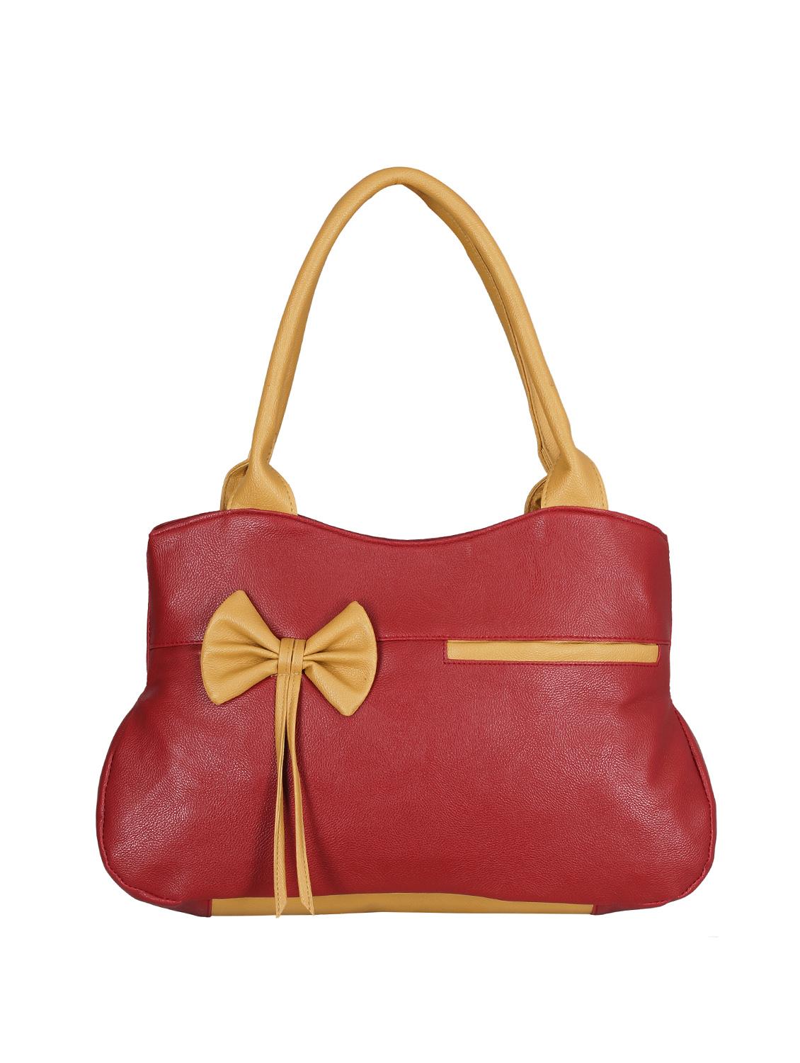 maroon leatherette handbag - 13394289 - Zoom Image - 1