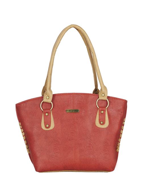 orange leatherette handbag - 13394300 - Standard Image - 1
