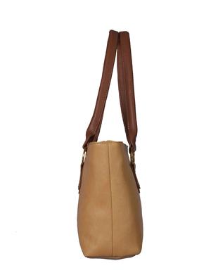 beige leatherette handbag - 13394306 - Standard Image - 4