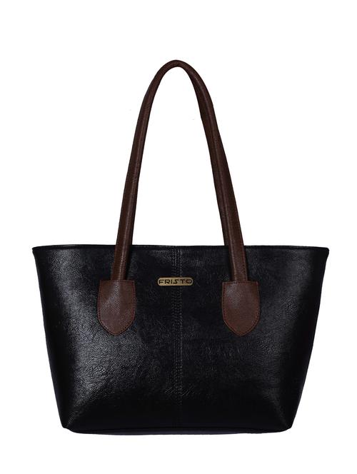 black leatherette handbag - 13394312 - Standard Image - 1