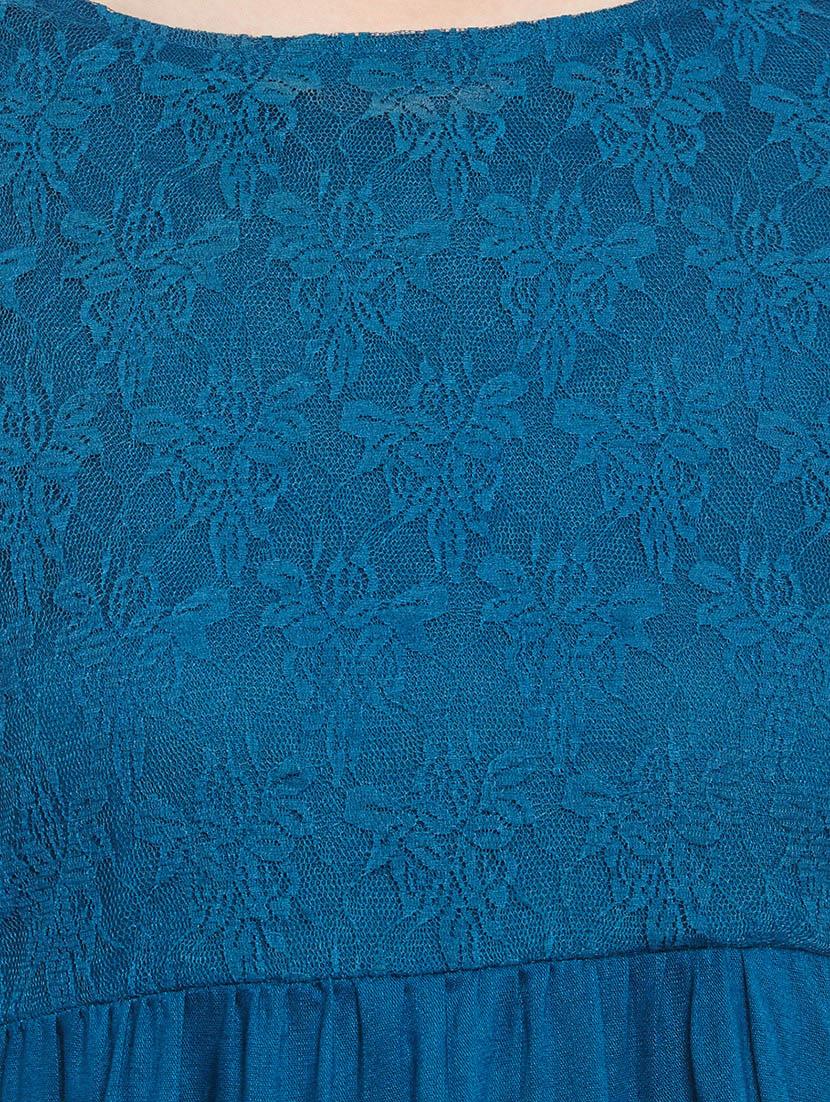 blue rayon regular top - 13395126 - Zoom Image - 4