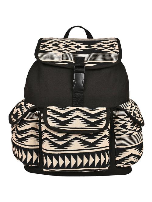 black canvas regular backpack - 13395291 - Standard Image - 1