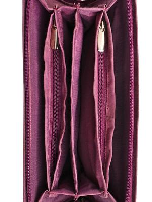 purple cotton box clutch - 13395297 - Standard Image - 3