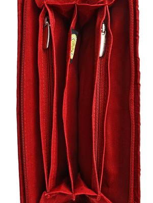 red cotton box clutch - 13395298 - Standard Image - 3