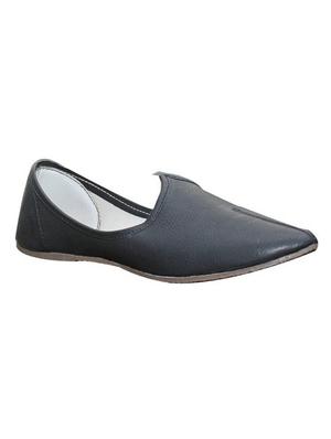 black Leatherette slip on juti - 13397427 - Standard Image - 1