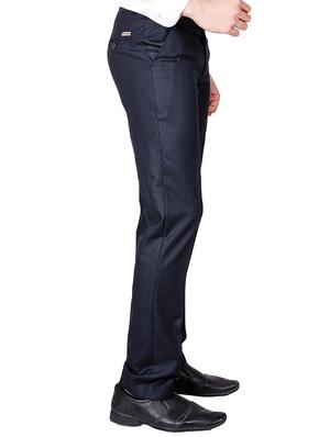 blue cotton blend formal trouser - 13398317 - Standard Image - 2
