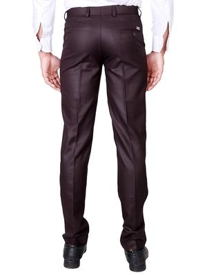 brown cotton blend formal trouser - 13398323 - Standard Image - 3