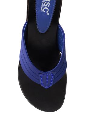blue faux leather toe separator sandals - 13410812 - Standard Image - 4