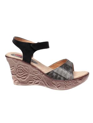 black ankle strap wedge - 13410871 - Standard Image - 2