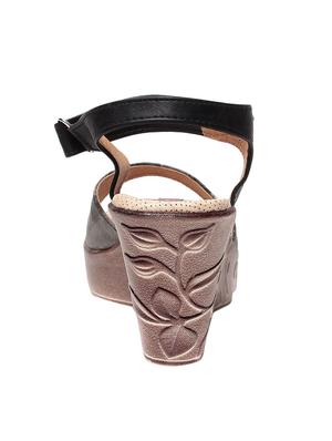 black ankle strap wedge - 13410871 - Standard Image - 3