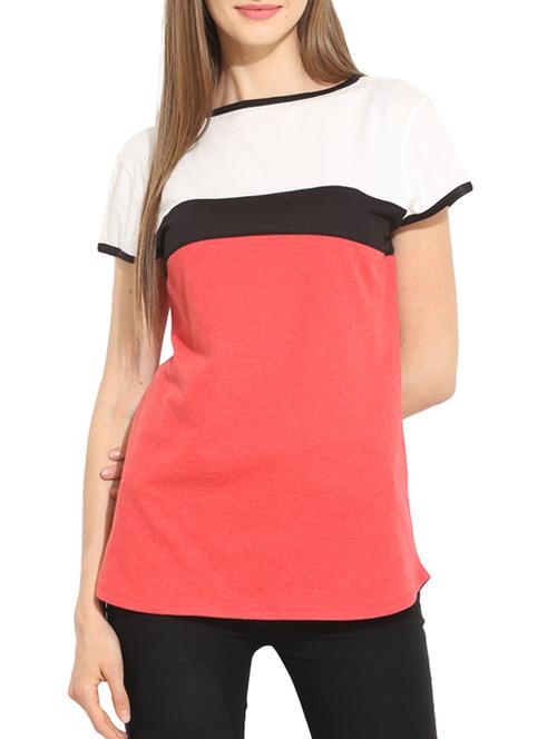 red crepe regular top - 13411339 - Standard Image - 1