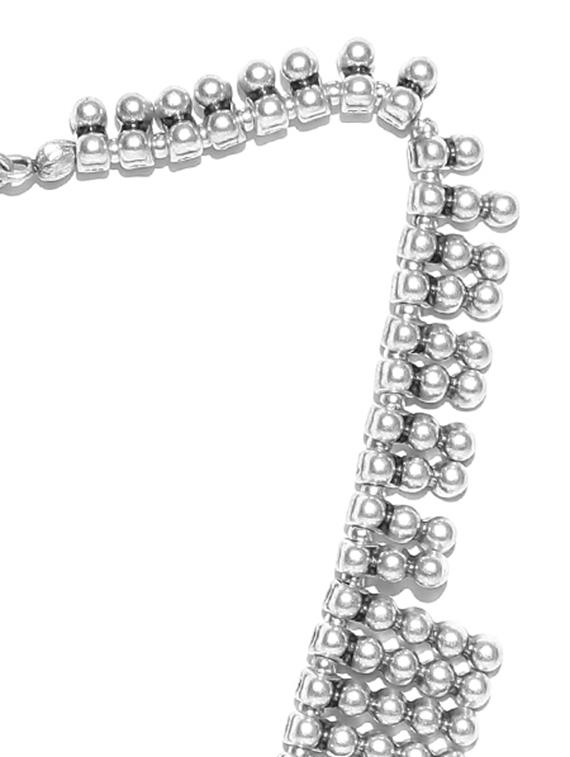 oxidised silver plated classic necklace - 13411546 - Zoom Image - 3