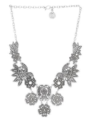 oxidised silver plated classic necklace - 13411549 - Standard Image - 2