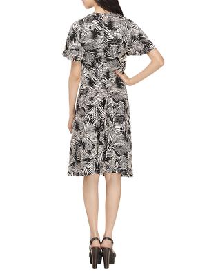 black printed crepe top and skirt set - 13415919 - Standard Image - 3
